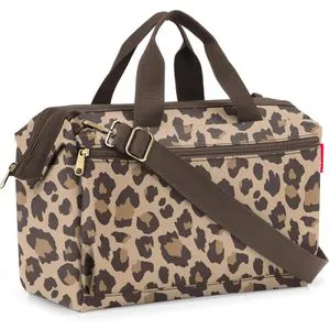reisenthel allrounder S pocket leo macchiato - Doktortasche für Reisen, Arbeit und Freizeit, mit Trolley-Aufsteckfunktion und umweltfreundlichem Material aus recycelten PET-Flaschen