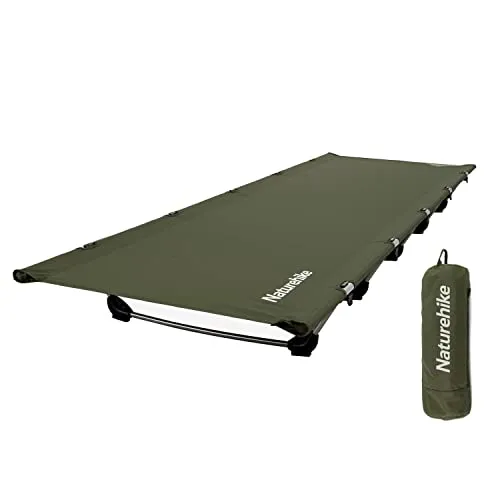 Naturehike Ultraleichtes Campingbett - Tragbares Klappbett für Erwachsene - Feldbetten & Hängematten - Kompaktes Klappbett mit 150kg Tragfähigkeit, ideal für Camping, Wandern und Büropausen.