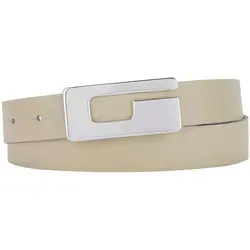 Bernd Götz Damen Leder Gürtel 30 mm beige Rindleder - Damen-Gürtel aus hochwertigem Rindleder, 30 mm breit, ideal für jeden Anlass und bietet eine perfekte Passform (85 cm)