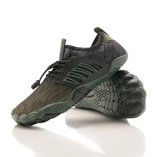 Freiluftkind Das Original – Tokai rutschfeste Barfußschuhe (Khaki/Größe EU 47) – Tokai der perfekte Barfußschuh für Dein Abenteuer – Barfusslaufschuhe Barfuss Schuhe Barefoot Shoes