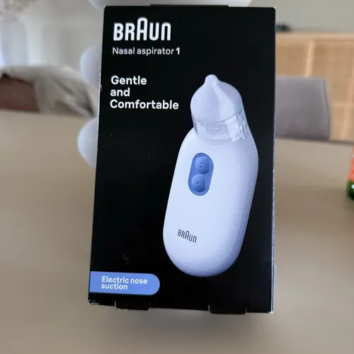 Braun NASENSAUGER (BNA100EU) - Sanfter Nasensauger mit 2 Saugstufen, spülmaschinenfeste Teile und leise Bedienung für Kinder und Eltern
