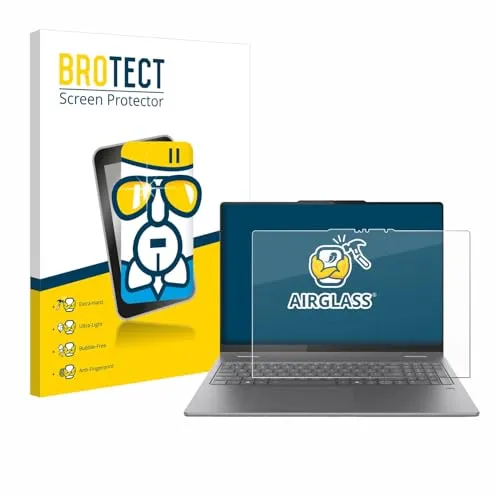 BROTECT Schutzglas für Lenovo Yoga 7 2-in-1 Gen 10 16" Schutzfolie Panzer Folie Glas Displayschutz Made in Germany [ 9H, Anti-Fingerprint]