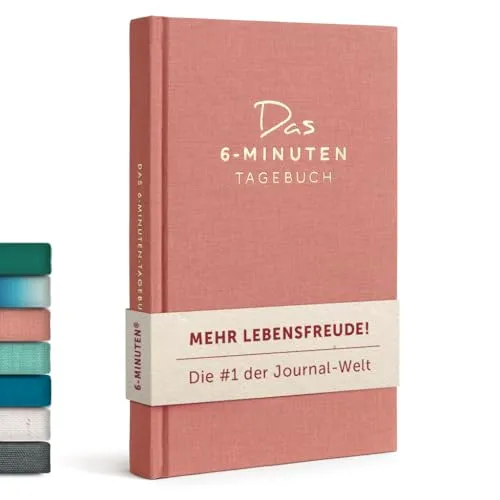 6-Minuten® Tagebuch für Erwachsene 2026 (Das Original) – Mehr Achtsamkeit & Selbstliebe - Entdecke das beliebteste Dankbarkeitstagebuch der Welt! Fördere deine Achtsamkeit und Selbstreflexion mit praxiserprobten Methoden der positiven Psychologie. Ideal für persönliche Entwicklung und als Geschenk für mehr Lebensfreude!