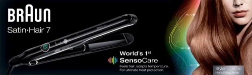 Braun SatinHair 7 ST780 Haarglätter - Glätteisen mit NanoGlide-Keramikplatten, die automatisch die Temperatur anpassen für ultimativen Schutz und perfektes Styling.