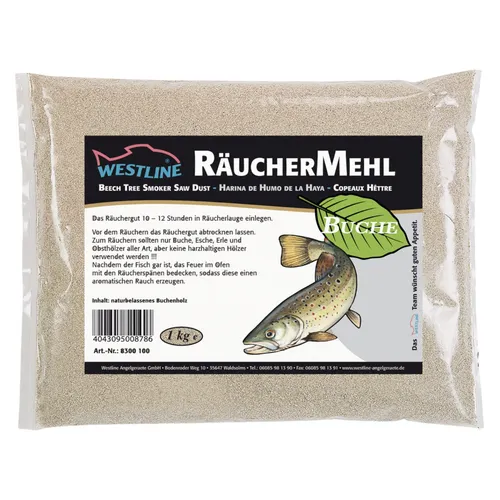 Westline Räuchermehl 1 kg Fisch Grill Räuchertonne Buchenholz