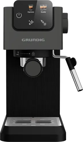 Grundig Siebträgermaschine KSM 4330 - 15 Bar Pumpendruck, für erstklassigen Kaffeegenuss mit cremigem Milchschaum und intuitivem Touch-Display