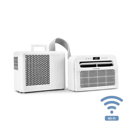 Trotec Camping Klimagerät PAC-C 1500 S WiFi - Mobiles Klimagerät für Wohnwagen und Wohnmobile, mit WiFi-Steuerung für komfortable Anpassungen unterwegs.
