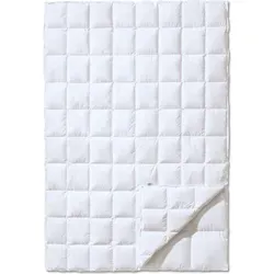Kauffmann 4-Jahreszeiten Daunendecke Superior Duo 240x220 cm - Hochwertige Wärme - Hochwertige Daunendecke 'Superior Duo' 240x220 cm für ganzjährige Gemütlichkeit. Flexibel einsetzbar mit 12x10 und 8x7 Kassettenteilen. Pflegeleicht und waschbar bis 60°C.