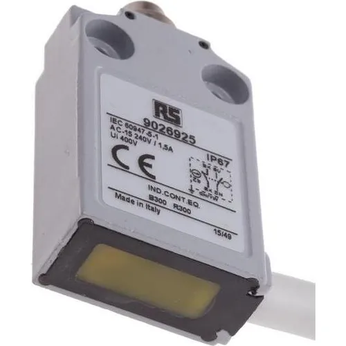 RS PRO LS IP67 plain plugger 1NO+1NC 1m cable (9026925)