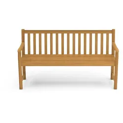 BEST Stockholm Bank – Akazie 150 cm - Gartenbank in eleganter Akazien-Optik, mit bequemen Armlehnen und stabiler Rückenlehne für optimalen Sitzkomfort im Außenbereich.