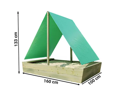 Sandkasten Boot Schiff 16 mm KDI - Kreativer Sandkasten im Boot-Design für Kinder von 3 bis 8 Jahren. Aus robustem Holz gefertigt, bietet er Spielspaß und ein sicheres Umfeld im Freien.