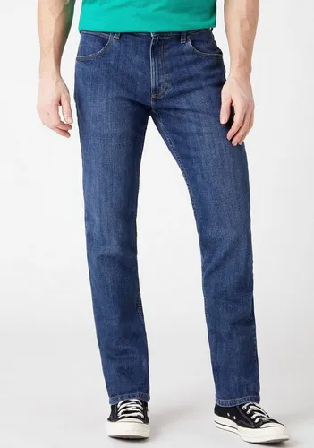Wrangler Herren-Jeans Regular Fit Straight Leg - Bequeme Jeans in Regular Fit mit geradem Bein, ideal für jeden Anlass. Zeitloses Design mit 5 Taschen und ikonischen Wrangler-Details. Perfekt für den Alltag und angenehm zu tragen.