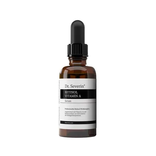 Dr. Severin® Retinol Vitamin A Hyaluronsäure Serum 50ml - Hyaluronsäure Serum mit hochdosiertem Retinol, strafft Falten und bekämpft Pickel. Fördert die Kollagenproduktion für ein jugendliches Hautbild.