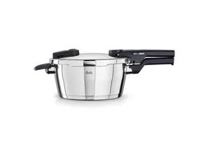 Fissler Schnellkochtopf Vitaquick - 3,5 l, Silber, Druckregelventil und Druckanzeige für schnelles und sicheres Kochen