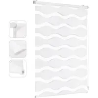 Sekey Doppelrollo Wellen Duo-Rollo Klemmfix - Rollos für Fenster, Montage ohne Bohren möglich, stufenlos verstellbar für individuelle Lichtregulierung und optimale Privatsphäre.