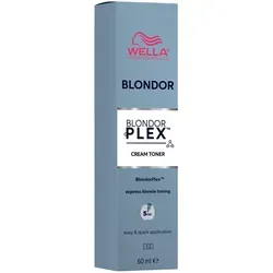 BlondorPlex Cream Toner - /86 Cool Booster - Haarfärbemittel für brillante Blondtöne in nur 5 Minuten. Neutralisiert unerwünschte Warmtöne, ideal für moderne Farbtechniken. Für glänzendes, lebendiges Blond mit geprüfter Qualität.