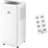 Sannover Mobile Klimaanlage Fresho 3,5 kW 12000 BTU - Leistungsstarke, mobile Klimaanlage für Heizung und Kühlung in einem Gerät. Ideal für alle Jahreszeiten, mit ruhigem Nacht-Modus und einfacher Steuerung per Fernbedienung. Perfekt für jeden Raum!
