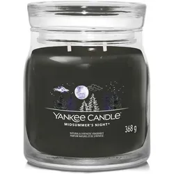 Yankee Candle Midsummers Night Duftkerze 368 g - Duftkerze mit verführerischem Moschus- und Patschuli-Aroma, perfekt für eine entspannende Atmosphäre in jedem Raum.