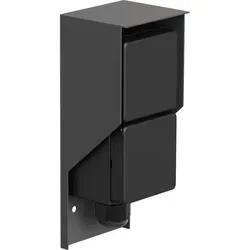 LEDSCOM Gartensteckdose Piwi, 2-fach Edelstahl für Außen - Steckdosen & Zubehör - Spritzwassergeschützt (IP44) und ideal für feste Montage im Garten, maximale Anschlussleistung von 3.680 Watt.