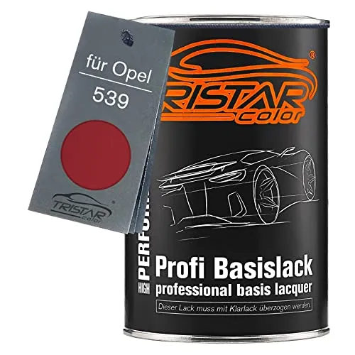 TRISTARcolor Autolack Dose spritzfertig für Opel 539 Mexicorot Basislack 1,0 Liter 1000ml