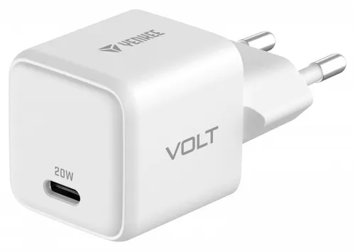 USB C 20W 3A Power Delivery 3.0 QC 3.0 wall charger White YENKEE 8590669358434