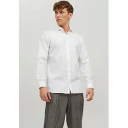 JACK & JONES Herren Jprblaparker Shirt L/S Noos Hemd, Weiß, M EU - Langarm Hemd für jeden Anlass, mit klassischem Hemdkragen und praktischer Knopfleiste für einen stilvollen Look.