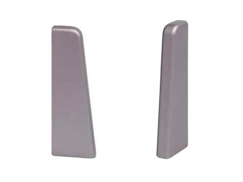 KGM Endstücke für Sockelleiste MEGA-Profil (20 x 58 mm) Aluminium - Maße: 20 x 58 mm - 2 Stück