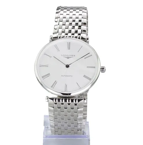 Longines Automatik Herren Uhr L49184716 - La Grande Classique - Armbanduhr für Herren, elegante Automatik mit 38 mm Gehäuse, aus glänzendem Edelstahl und in neuem Zustand, inklusive Original-Box und -Papieren.