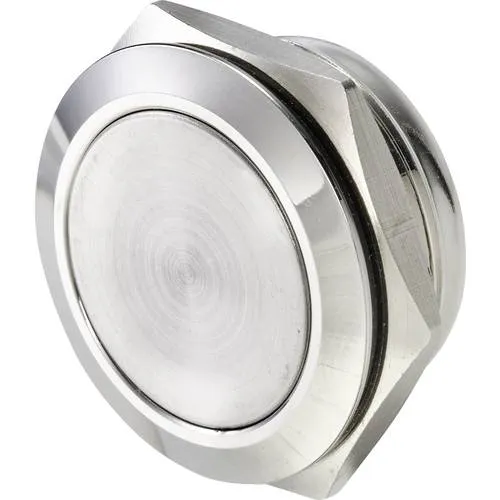 TRU COMPONENTS TC-9563740 Drucktaster 12 V 0.005 A 1 x Aus/(Ein) Kontaktelement (Ø x H) 21.7 mm x 14.5 mm IP65 1 St. Bulk