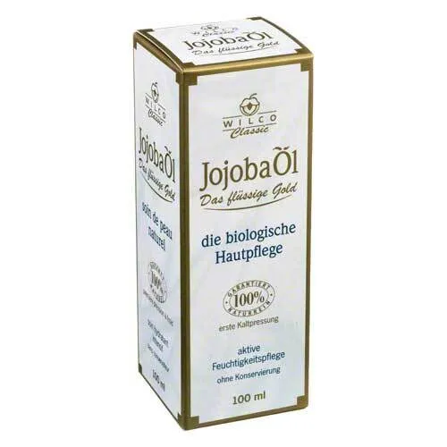 Jojoba Öl 100% Wilco Classic - Arzneimittel: Hochwertiges Jojoba Öl für intensive Hautpflege, spendet Feuchtigkeit und wirkt regenerierend.
