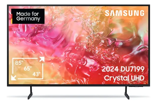 Samsung LED-Fernseher GU75DU7199UXZG - 75 Zoll 4K Smart TV, lebendige Farben und vielseitige Streaming-Optionen für ein atemberaubendes Fernseherlebnis