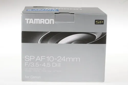 Tamron SP 10-24mm f/3,5-4,5 Di II für Canon EF-S - Weitwinkel-Objektiv mit Brennweite 10-24 mm, ideal für Landschafts- und Architekturfotografie, bietet sowohl Auto- als auch manuelle Fokussierung.