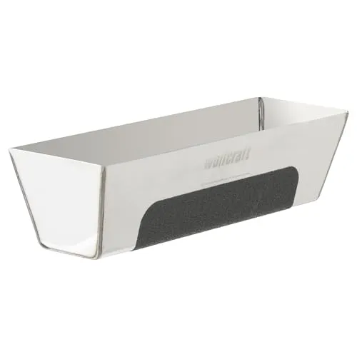 wolfcraft Spachtelkasten - 4059000 - Zum komfortablen Verarbeiten von Spachtelmasse - rutschhemmende Griffzone - bis zu 2.000 ml Fassungsvermögen - Innenlänge 315 mm