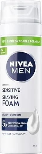 NIVEA MEN Sensitive Beruhigender Rasierschaum für Männer 200 ml