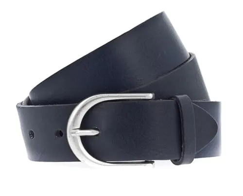 Vanzetti Damen Leder Gürtel - Vollrindleder marine 35 mm (100 cm) - Eleganter Vanzetti Gürtel aus hochwertigem Vollrindleder in marine. Mit einer Breite von 35 mm und einer Länge von 100 cm ist er das perfekte Accessoire für stilvolle Outfits und vielseitige Kombinationen.
