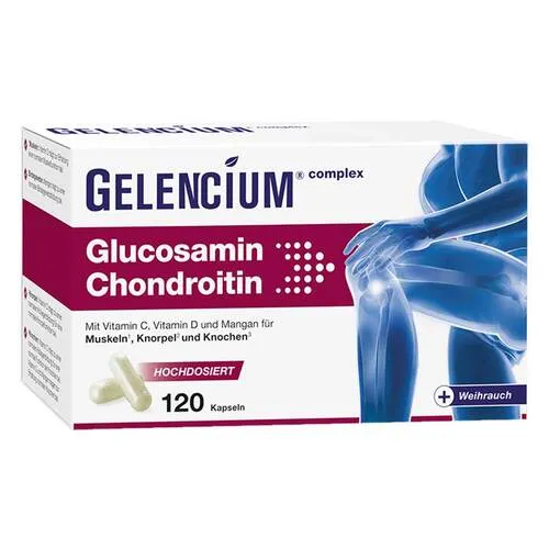 GELENCIUM Glucosamin Chondroitin 120 St - Gelenkgesundheit - Nahrungsergänzungsmittel für gesunde Gelenke, unterstützt die Beweglichkeit und ist rezeptfrei erhältlich.