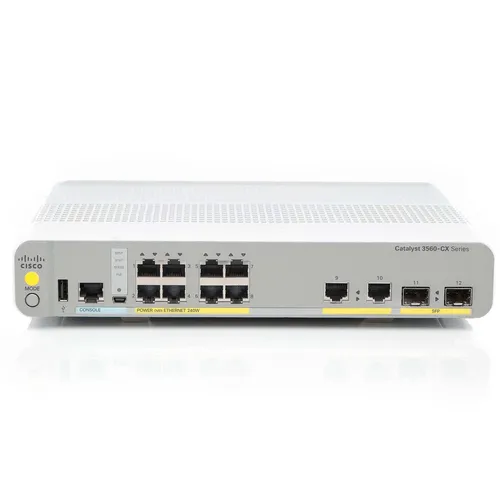 Cisco WS-C3560CX-8PC-S Switch - 8 Anschlüsse - managed inkl VAT