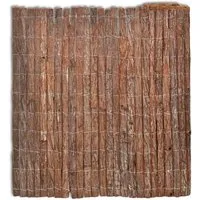 vidaXL Sichtschutzmatte 400x100 cm Rinde - Dekorative Zäune aus strapazierfähiger Rinde, flexibel zuschneidbar und perfekt als natürlicher Sicht- und Windschutz für Ihren Garten.