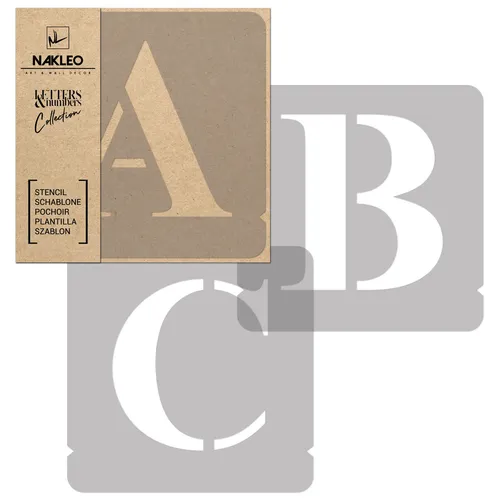 Buchstaben & Zahlen Schablonen / 100mm Times Große / Alphabet Schriftzug Vorlage