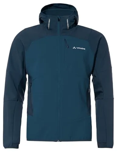 VAUDE Men's Larice Jacket V Baltic Sea M - Klimaneutrale Wanderjacke, winddicht und umweltfreundlich hergestellt, ideal für Outdoor-Abenteuer mit praktischen Taschen und einer bequemen Passform.