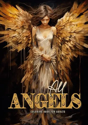 Alles Engel Malbuch für Erwachsene: Engel Malbuch für Erwachsene Graustufen | Engel Ausmalbuch | Weihnachten Malbuch Engel: Angels Coloring Book for ... Angels, Stained Glass Angels|A4| 52P