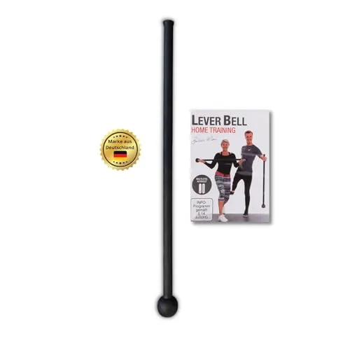 Leverbell Pro 3,5 kg - Ganzkörpertrainer für Muskelaufbau - Krafttraining Gerät für den Oberkörper, vielseitig einsetzbar mit rutschfestem Stahlgriff und inkl. Education DVD für effektives Training.