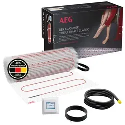 AEG elektrische Fußbodenheizung Komplettset 4 m² - Fußbodenheizung mit 160 W/m², ideal für Fliesen und Teppich, energiesparend mit sofortiger Wärmeabgabe und einfacher Installation dank selbstklebender Heizmatten.