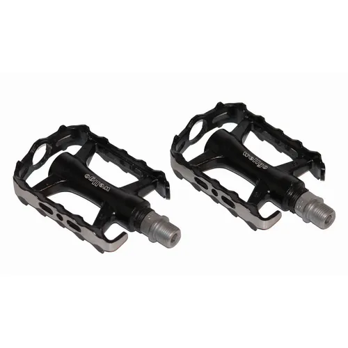 Wellgo MTB Fahrrad Pedale Alu ED CNC schwarz/silber - Leichte Hybridpedale mit nur 270g, ideal für Mountain Bikes. Robuste Aluminiumkonstruktion und Kugellager sorgen für optimale Performance und Langlebigkeit.