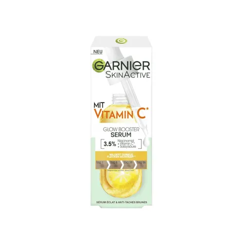 Garnier SkinActive Serum Vitamin C Anti-Dunkle-Flecken Glow Booster, 30 ml