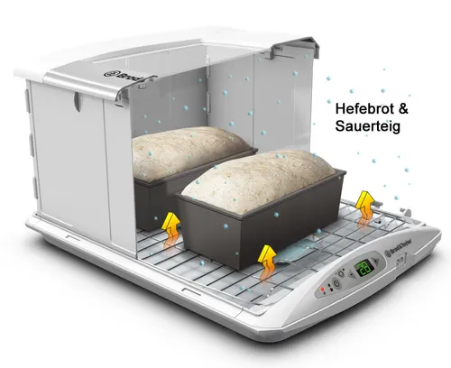 Brod & Taylor Gärautomat + Schongarer FP-205 Joghurtgerät - Minibacköfen mit innovativer Technologie für perfekte Joghurt- und Sauerteigproduktion, einfach in der Handhabung und energiesparend.