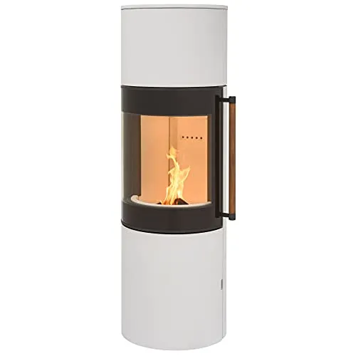 H&M Mono L 3.0 runder Kamin-Ofen - Kaminöfen mit 7 kW Leistung, innovativem Design und 160° Panorama-Sichtscheibe für gemütliche Atmosphäre. Ideal für jeden Raum und energieeffizient.