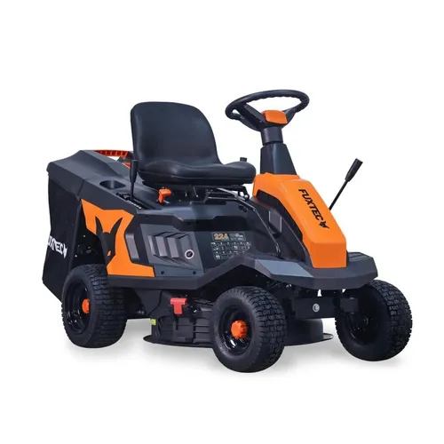 FUXTEC Rasentraktor FX-RMR66 - Benzin-Rasentraktor für effizientes Rasenmähen, leistungsstarker Benzinmotor und robustes Design für große Flächen.
