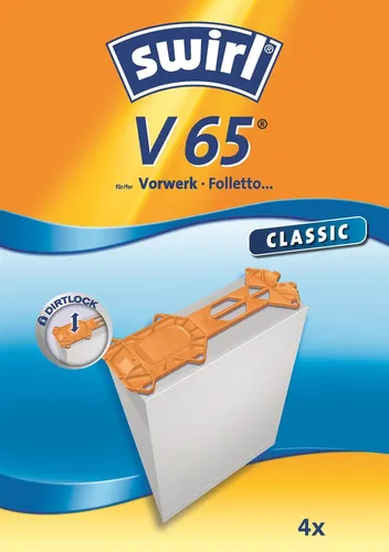 Swirl Staubsaugerbeutel V65 / V 65 passend für Vorwerk VK135 Staubsauger