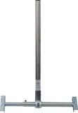 Kreiling Dachsparrenhalter DSS 50110 - Sat-Montagezubehör mit Erdungsanschluss, ideal für stabile und sichere Befestigung von Antennen, Mastlänge 100 cm und dick verzinktem Stahl für Langlebigkeit.